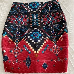 Bandage knee length skirt